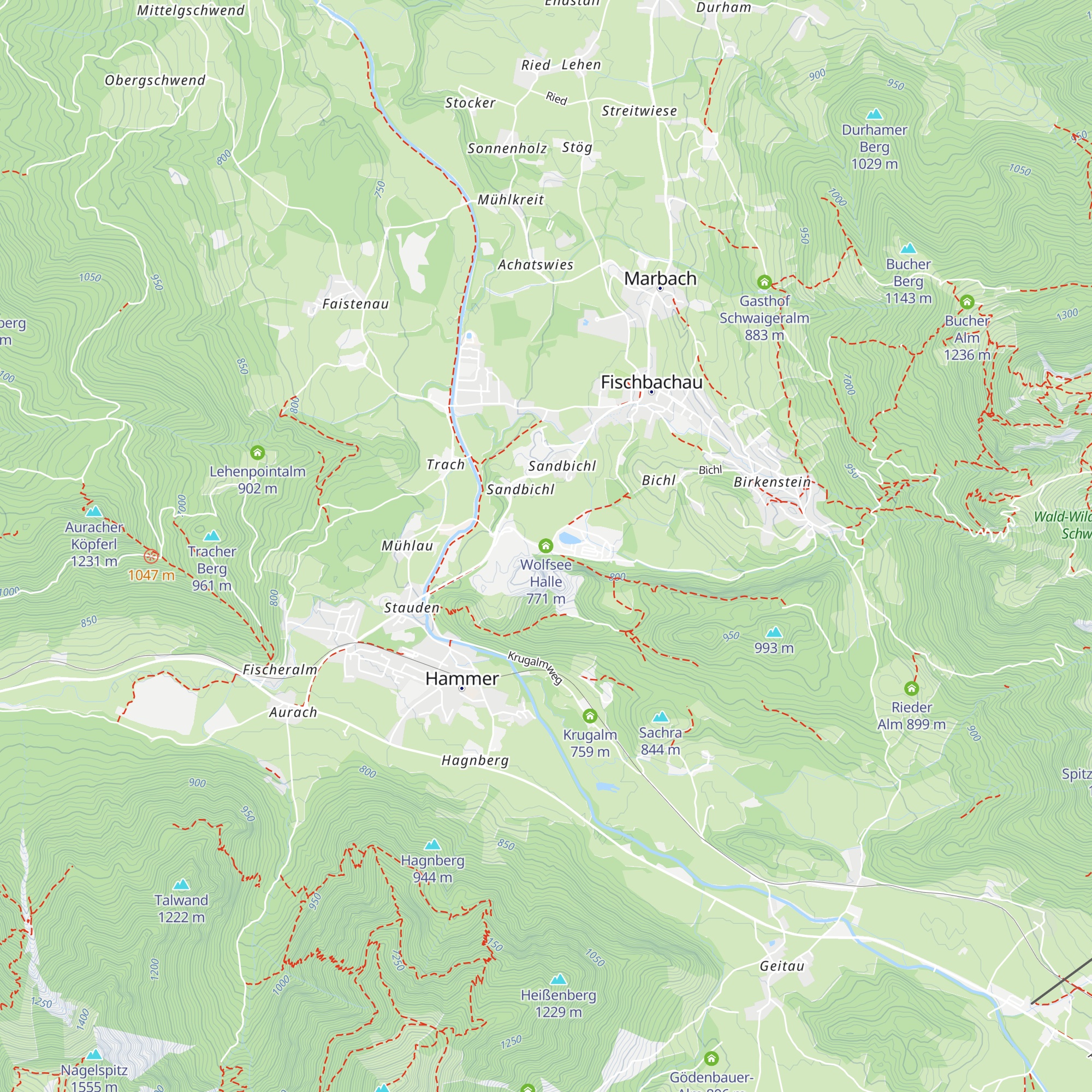 Wolfsee Halle map