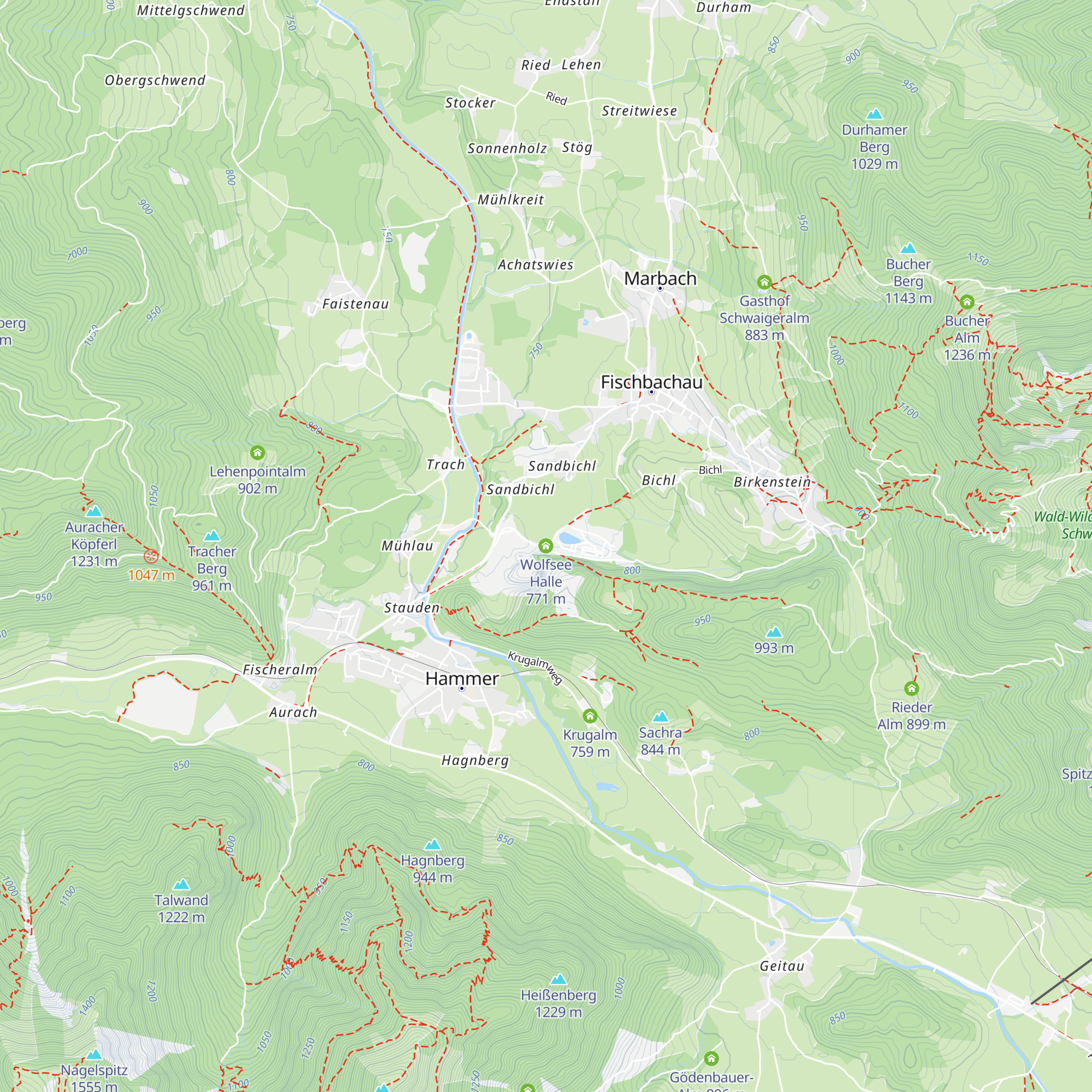 Wolfsee Halle map