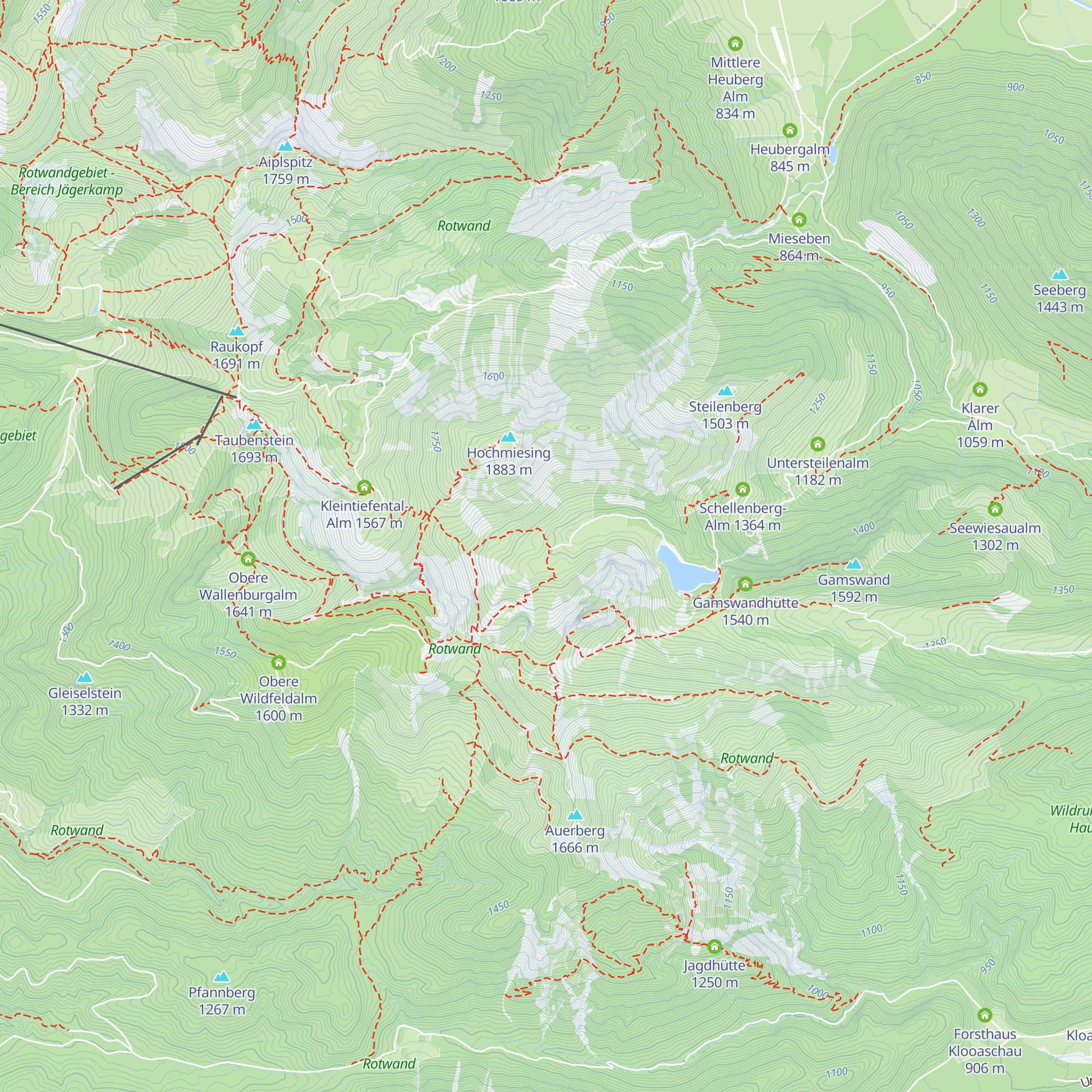 Großtiefental-Alm map