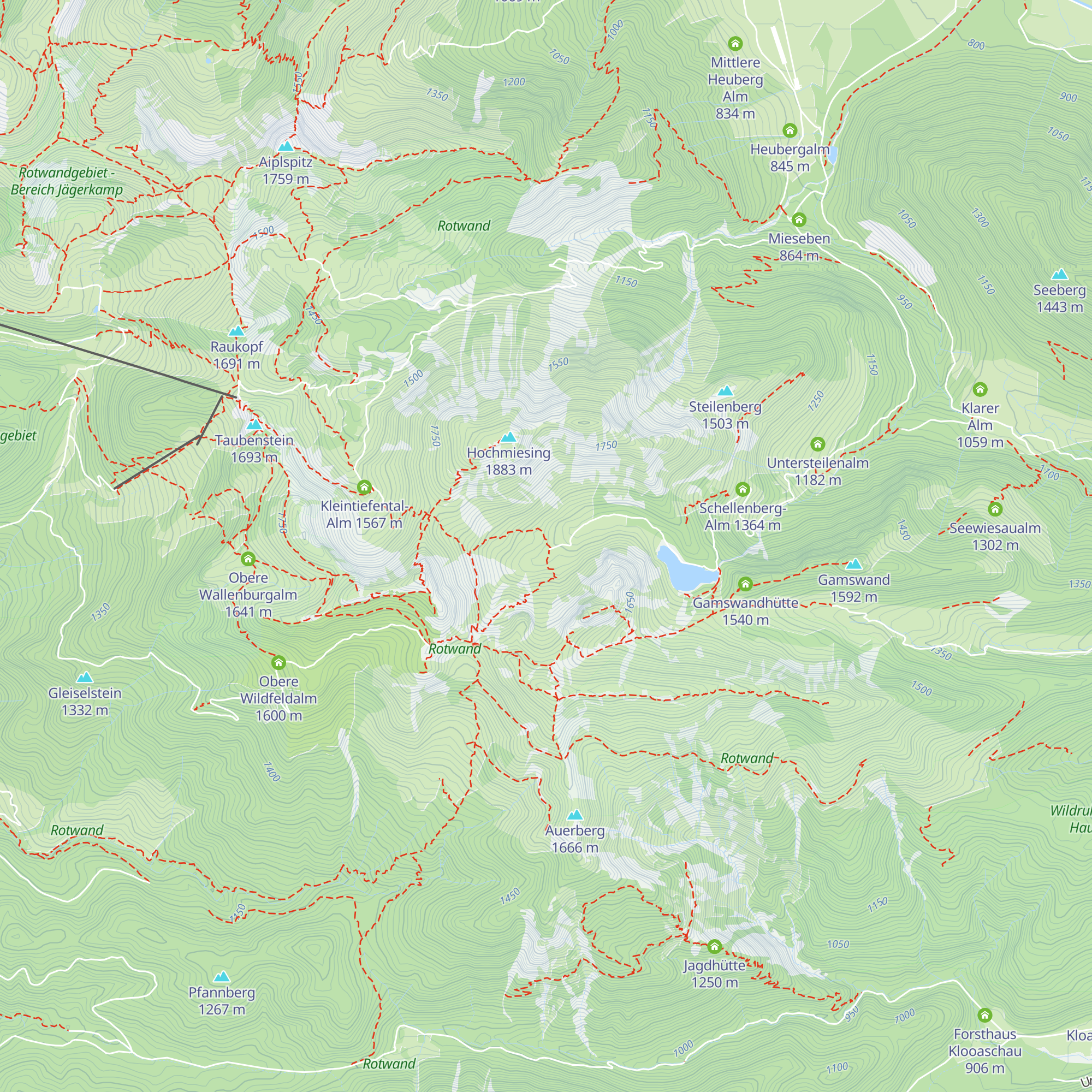 Großtiefental-Alm map