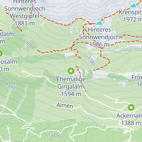 Map of Ehemalige Girgalalm