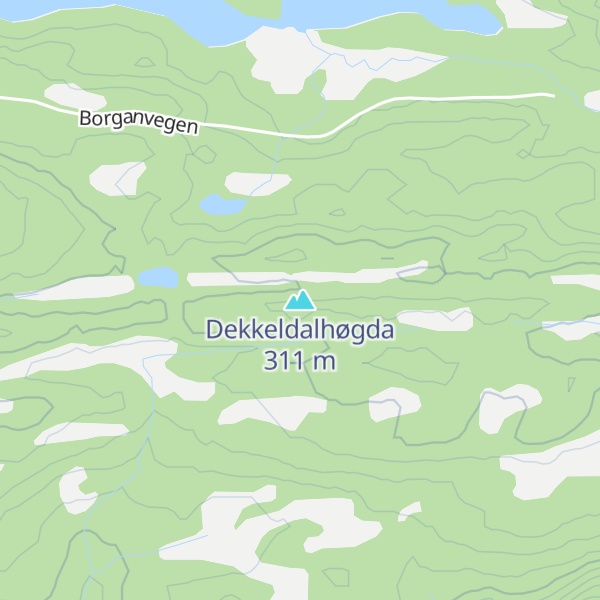 Map of Dekkeldalhøgda
