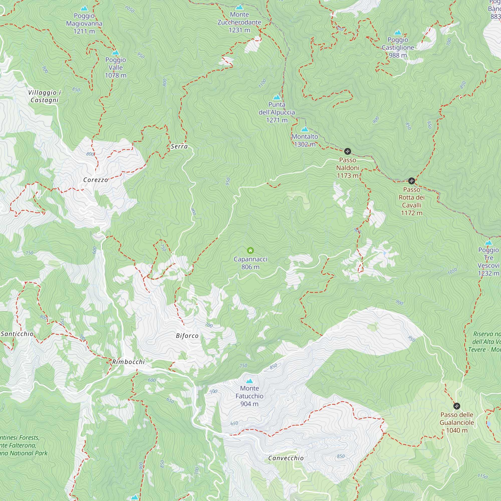 Capannacci map