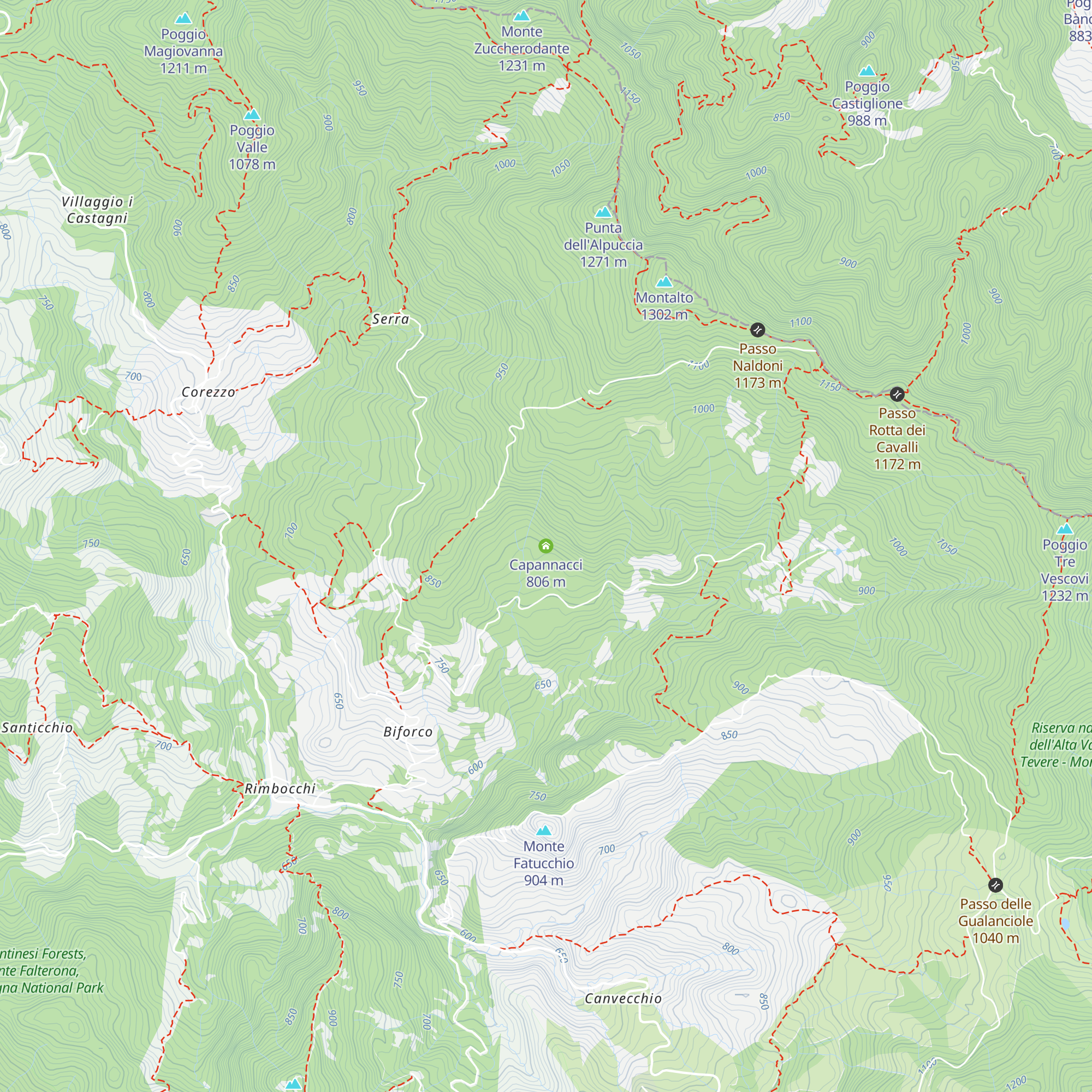 Capannacci map