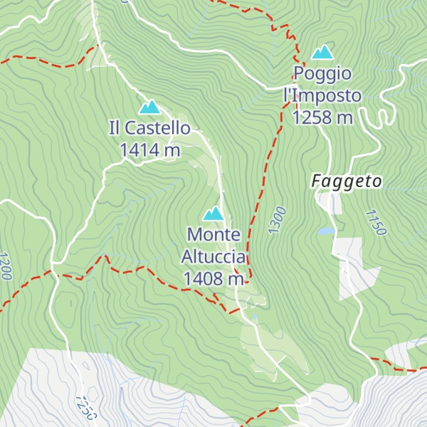 Map of Monte Altuccia