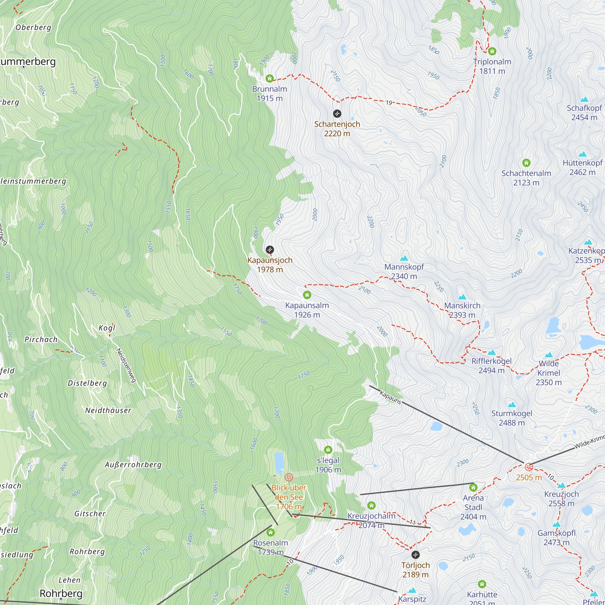 Kapaunsalm map