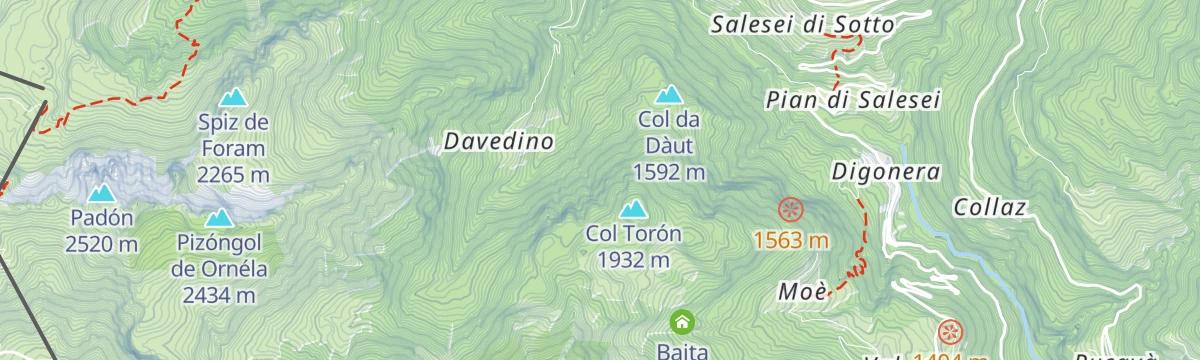 Map of the start of Icefall "AdrenaLina"