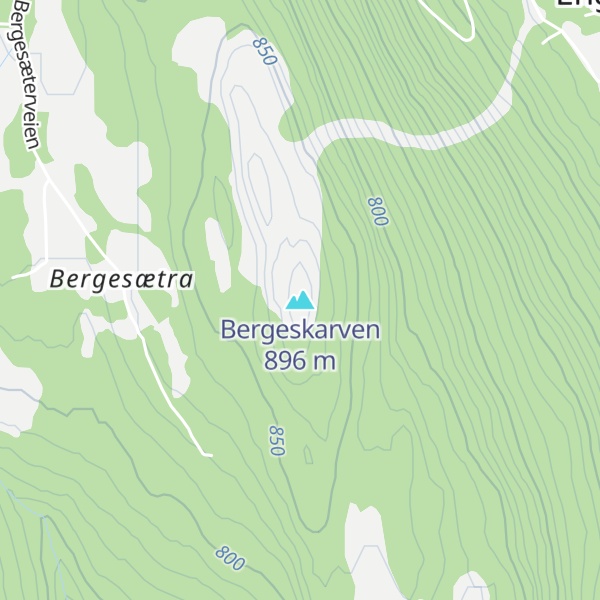 Map of Bergeskarven