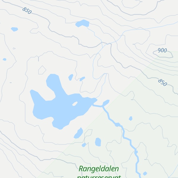 Map of Rangeldalen