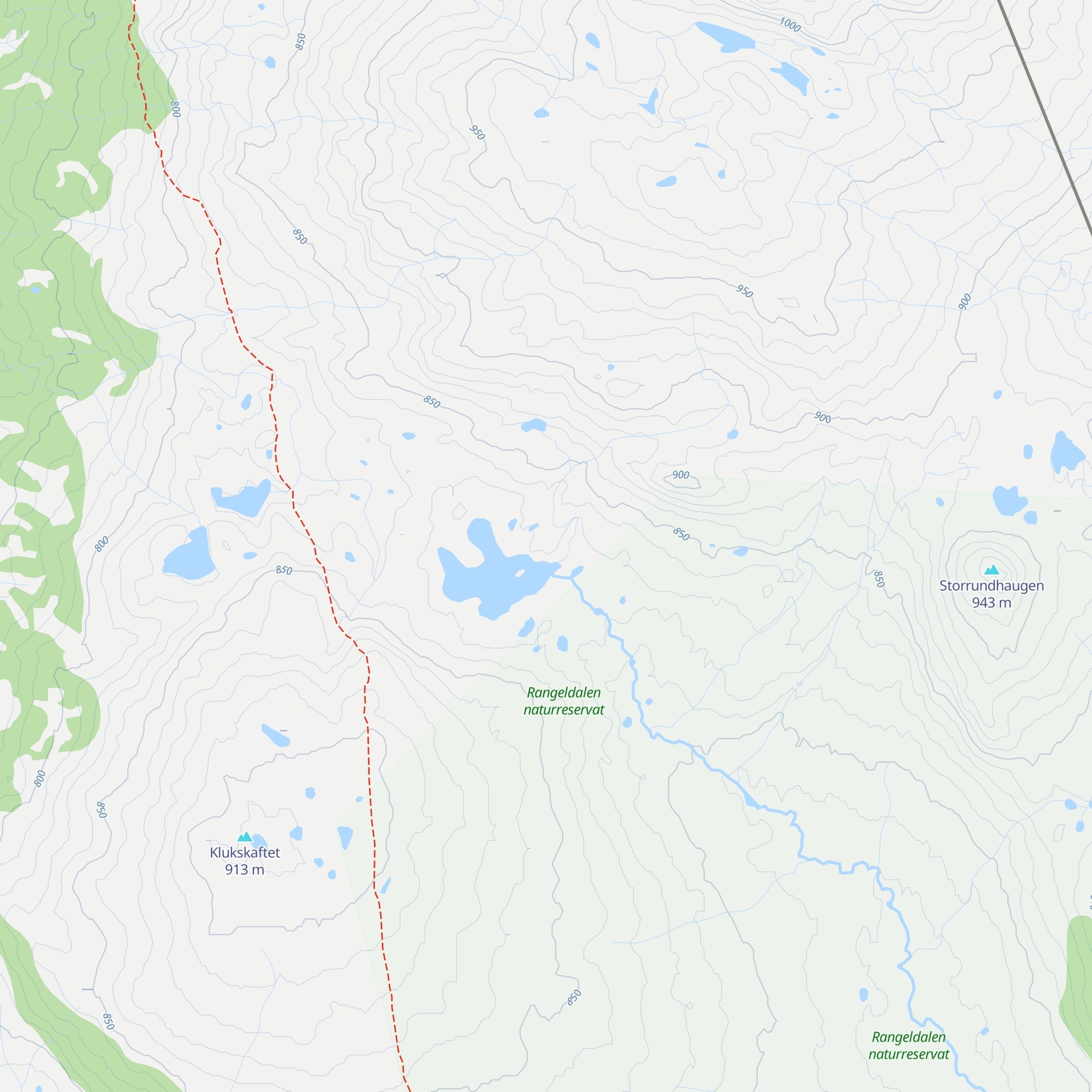 Rangeldalen map