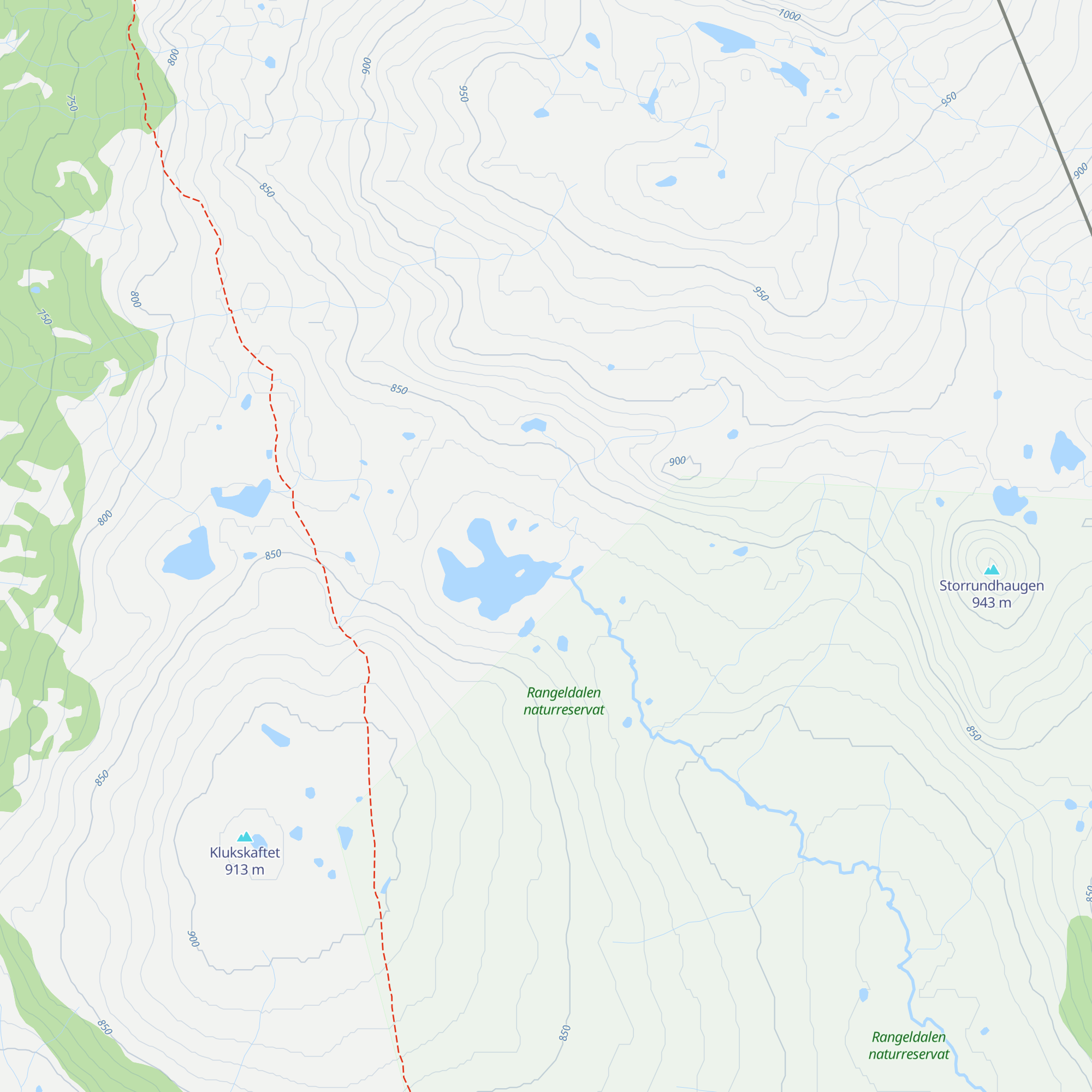 Rangeldalen map