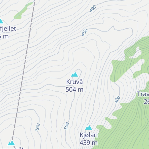 Map of Kruvå