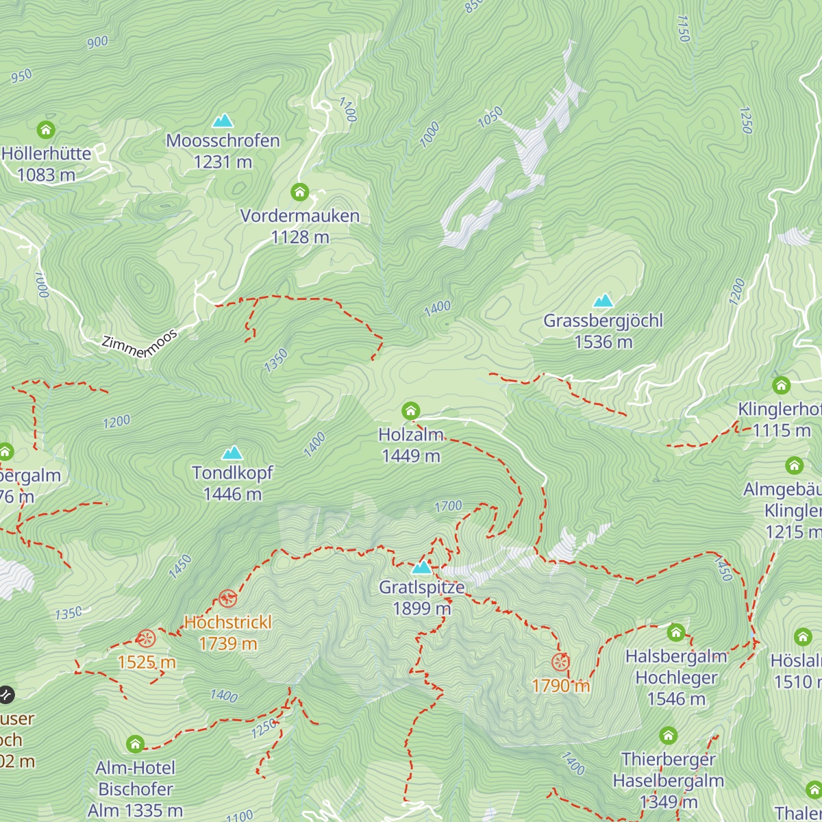 Holzalm map
