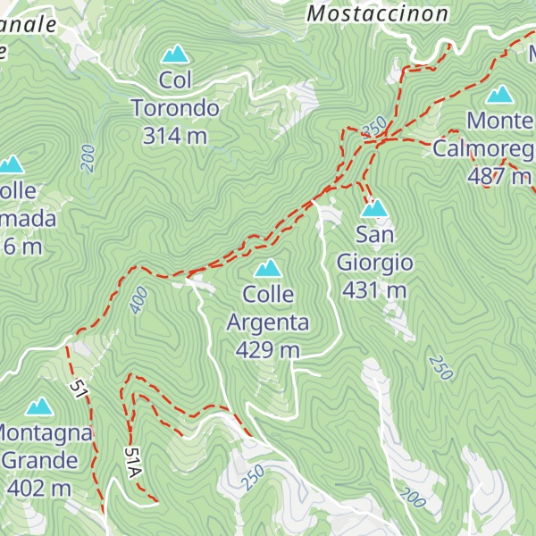 Map of Colle Argenta