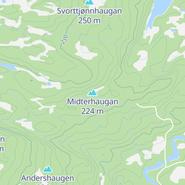 Map of Midterhaugan