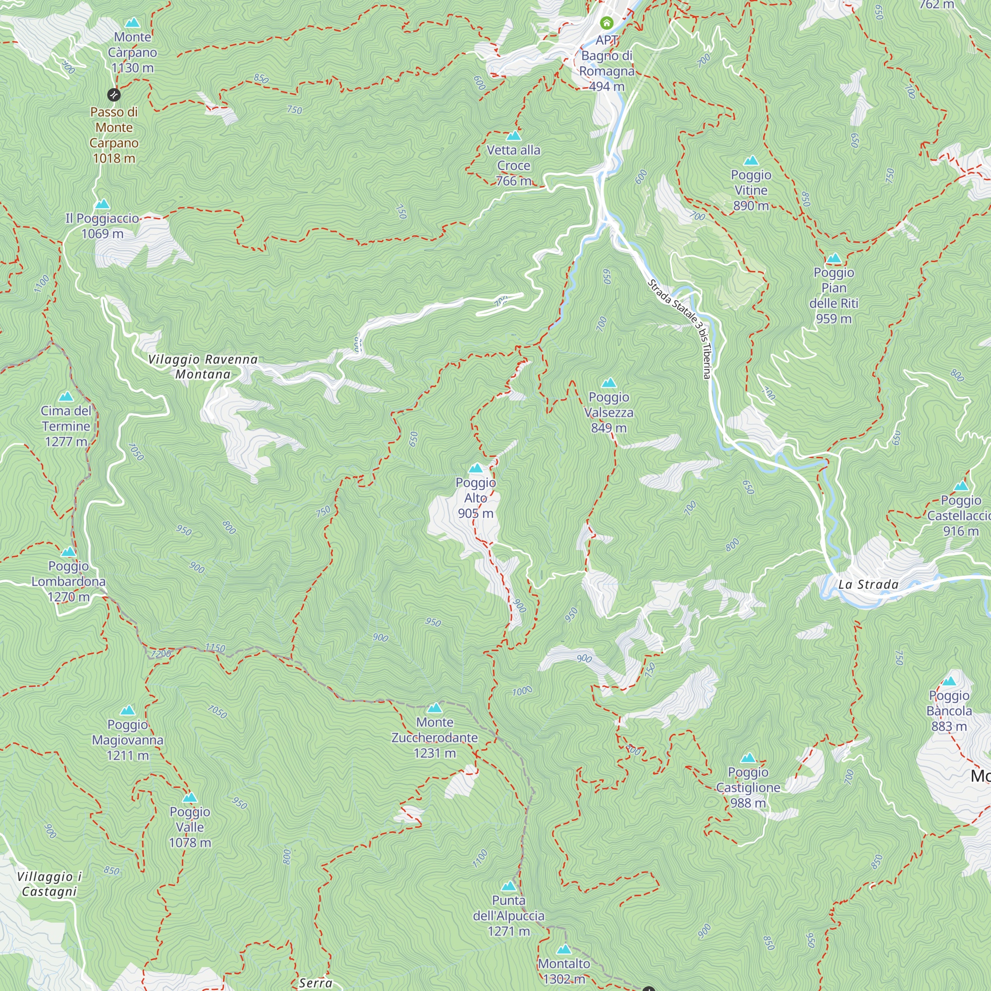 Bivacco Nasseto map