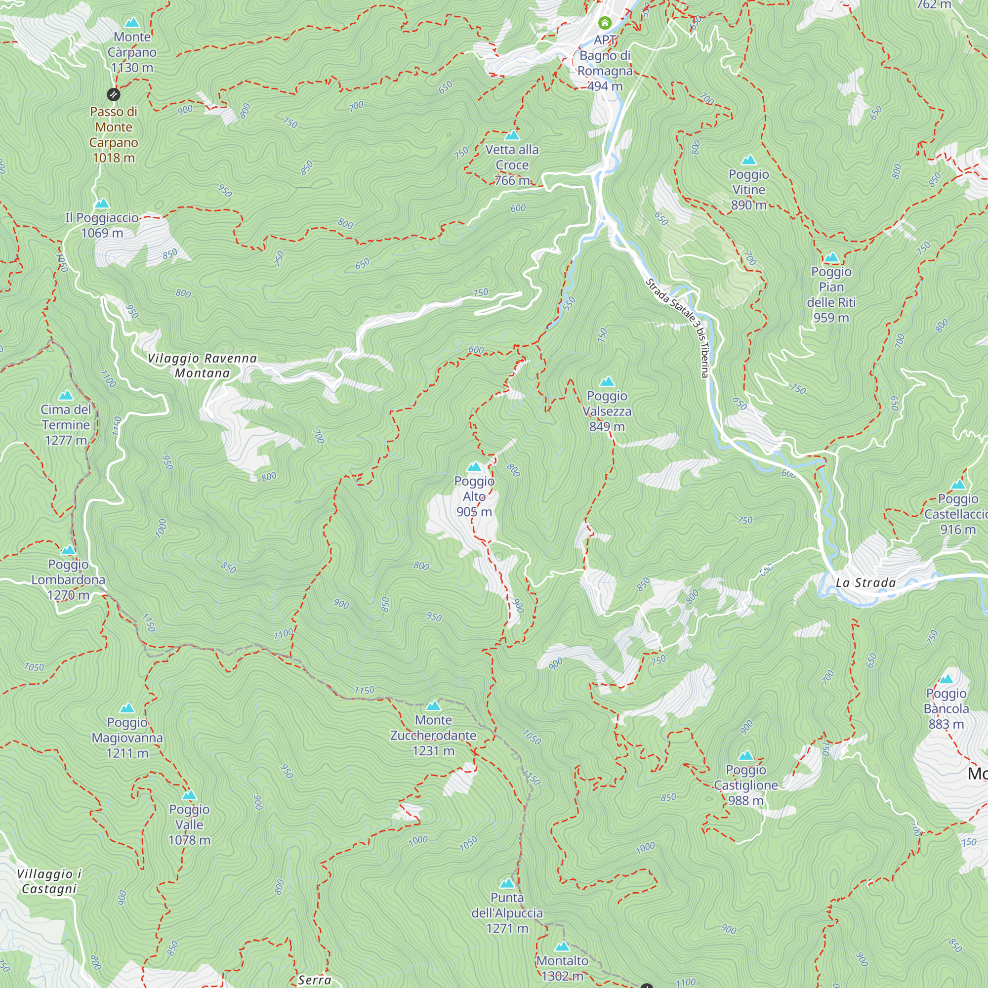 Bivacco Nasseto map