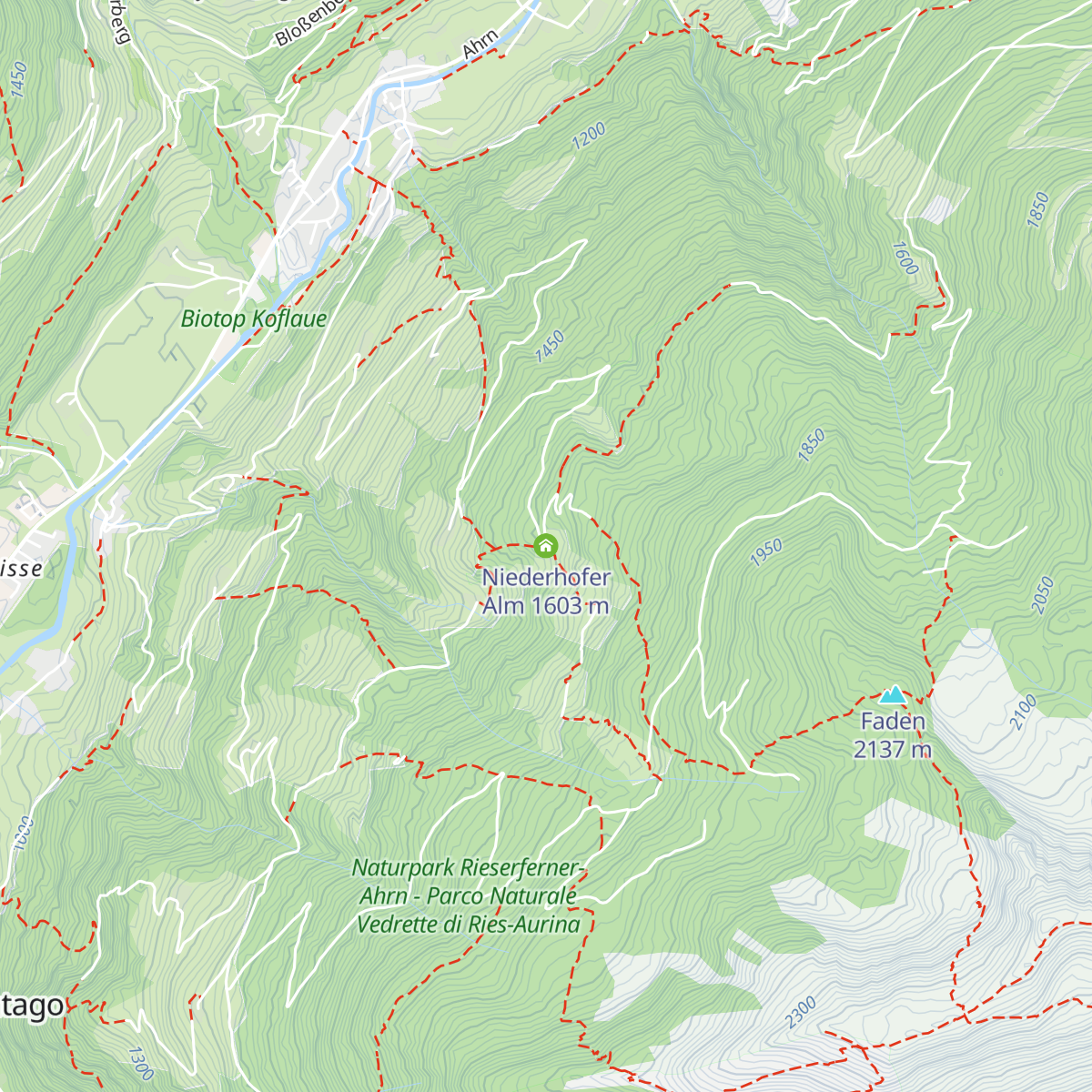 Niederhofer Alm map