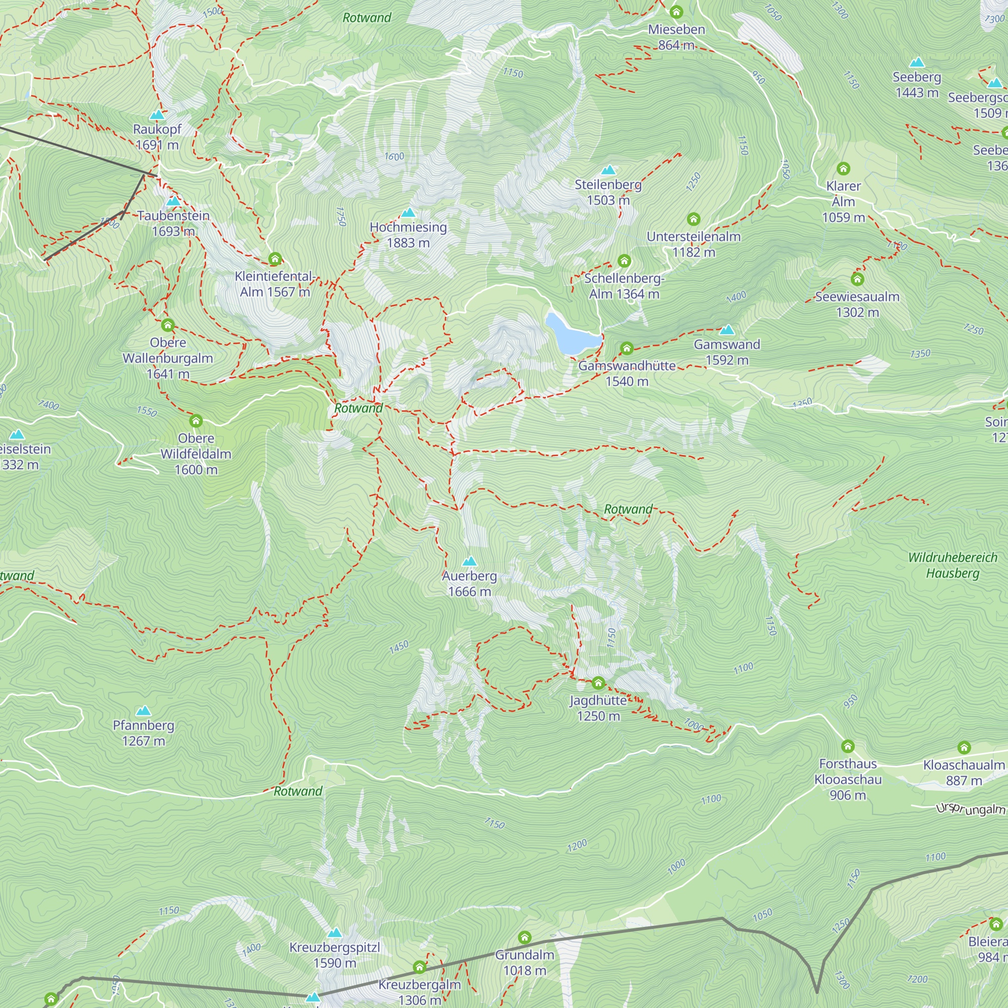 Ehem. Obere Aueralm map