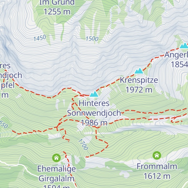 Map of Hinteres Sonnwendjoch