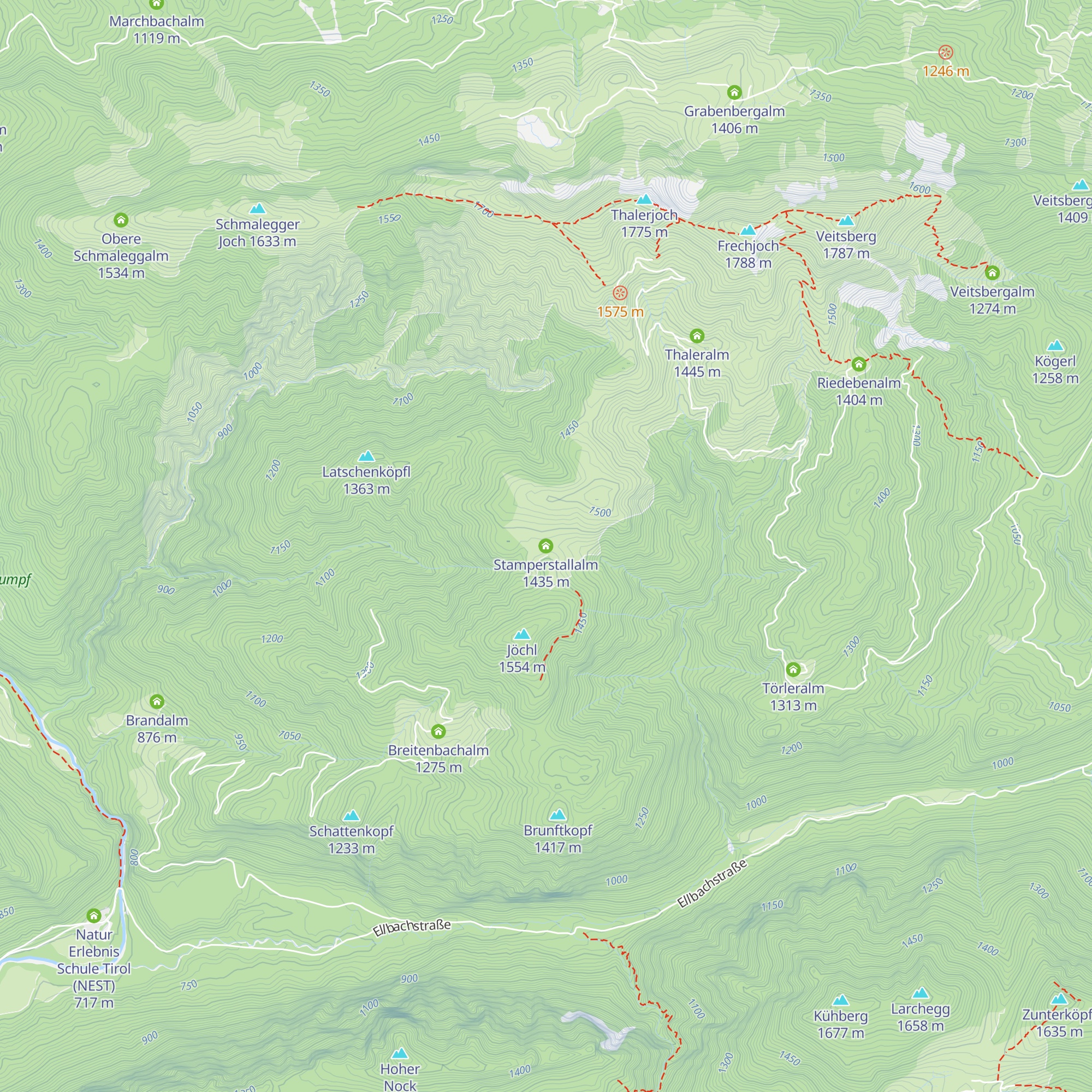 Stamperstallalm map