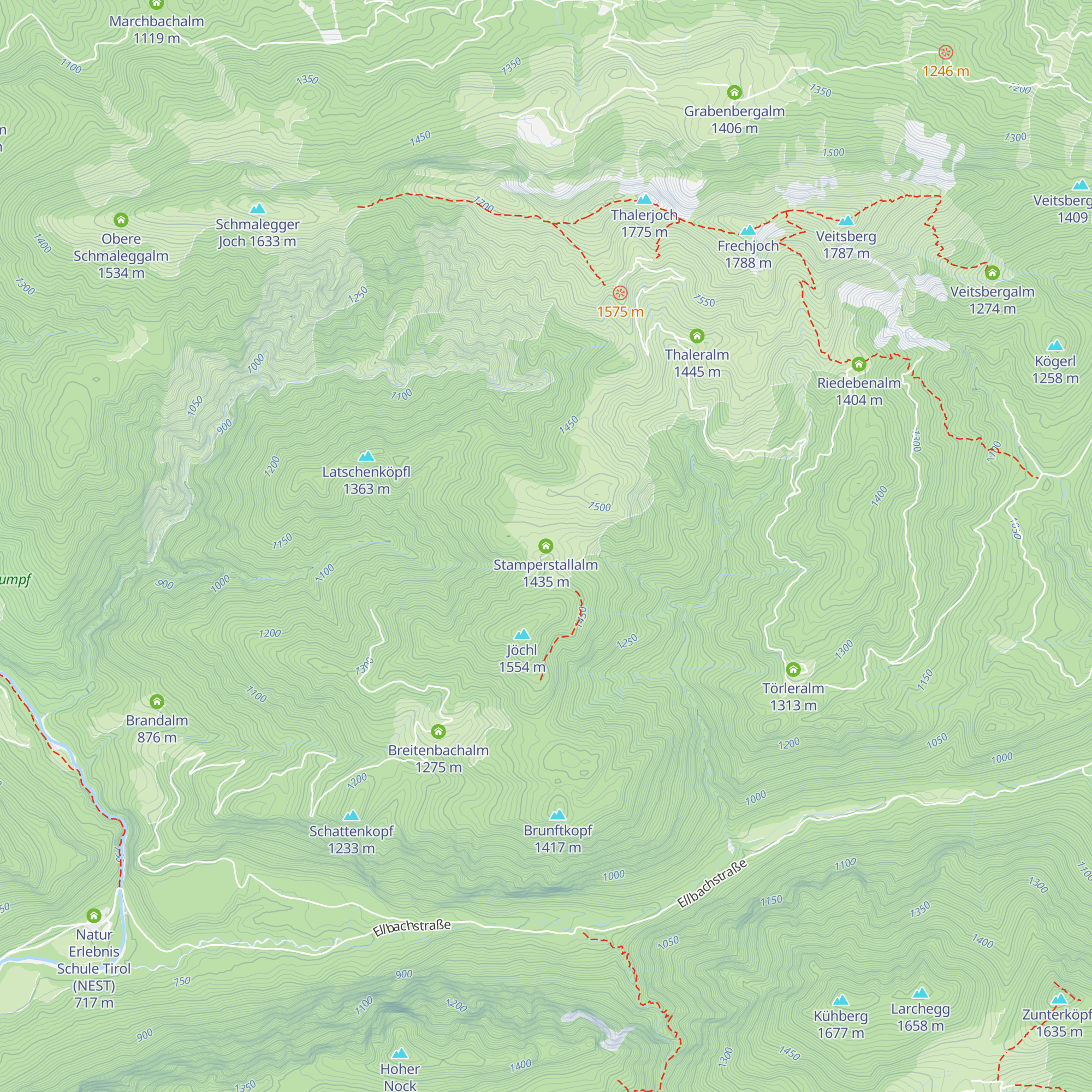 Stamperstallalm map