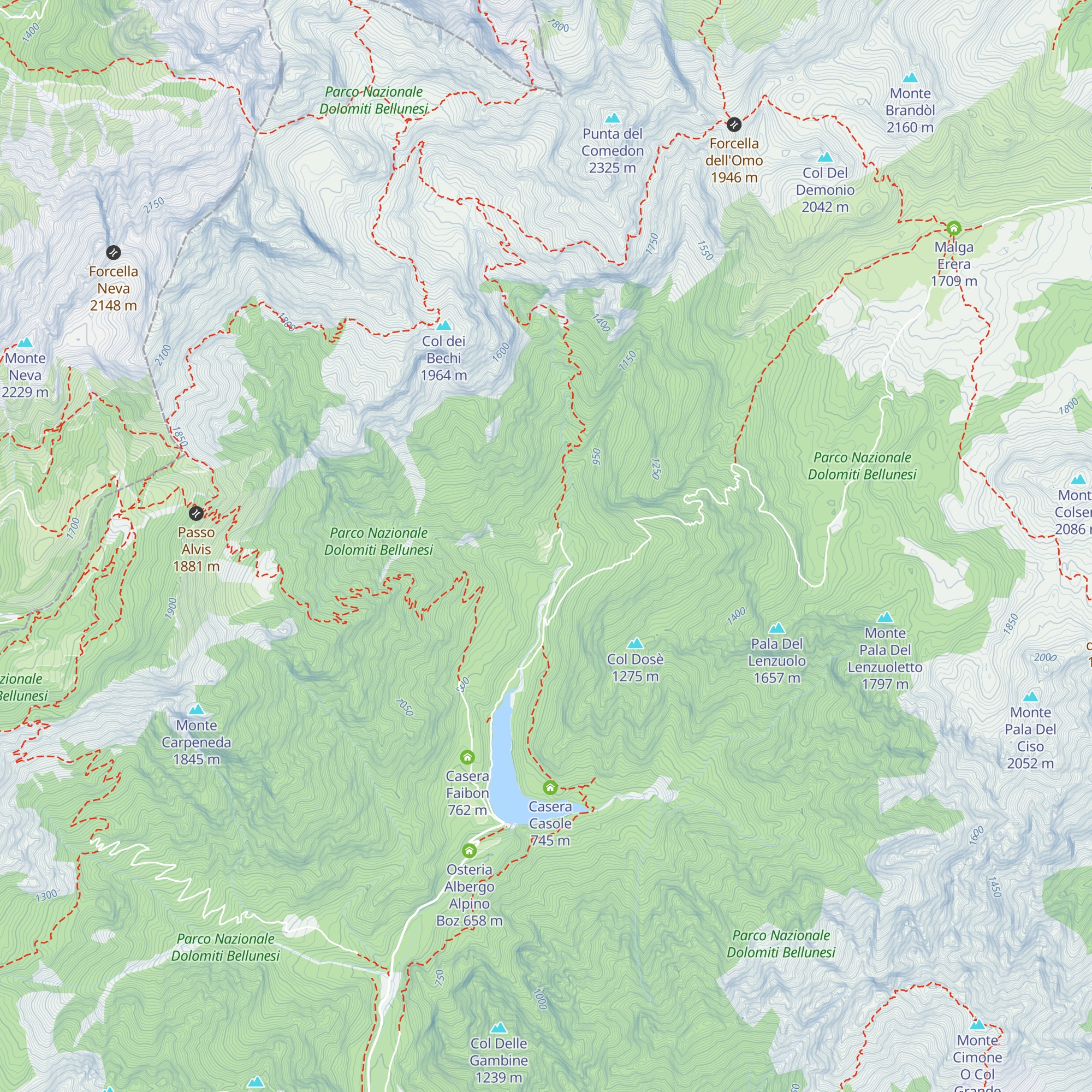 Casa al Frassen map