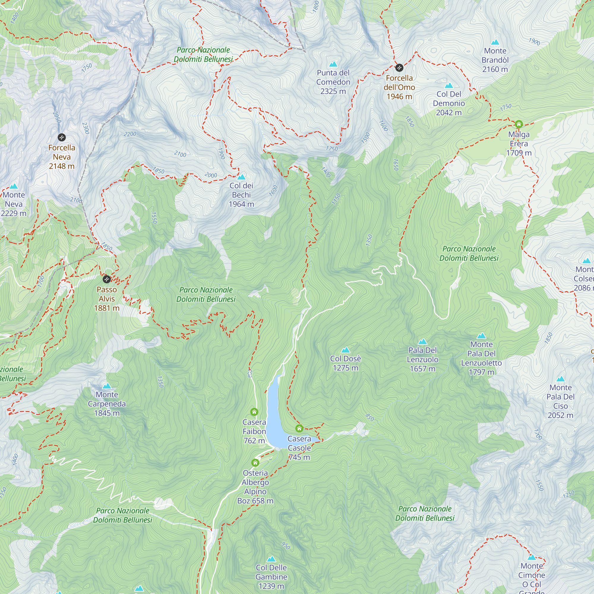 Casa al Frassen map