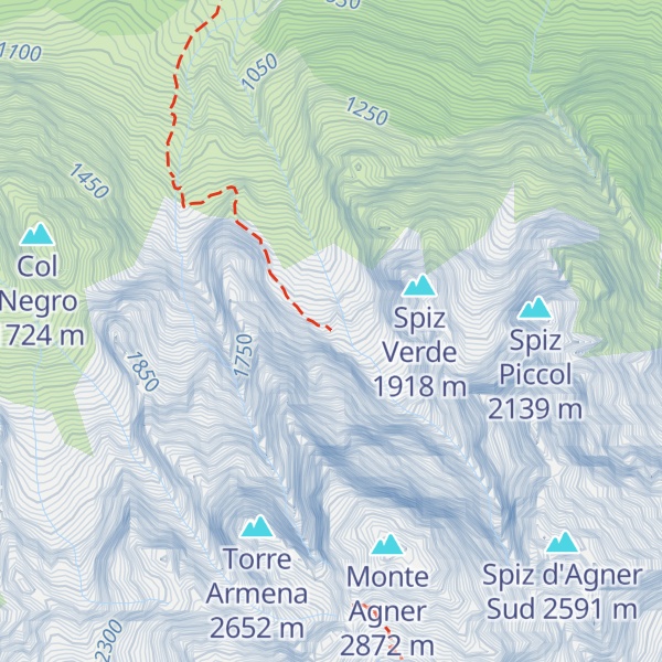 Map of Bivacco Enzo Cozzolino