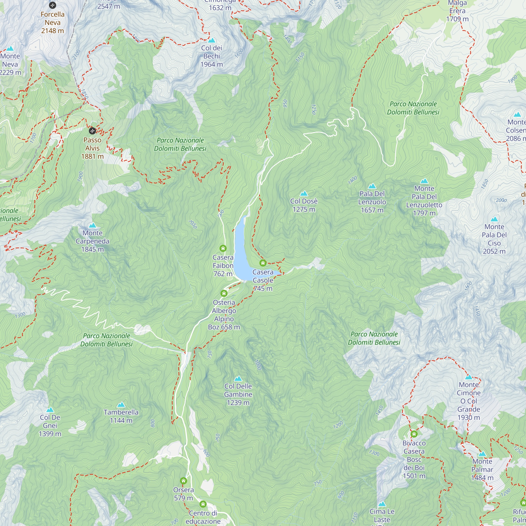 Casera Casole map