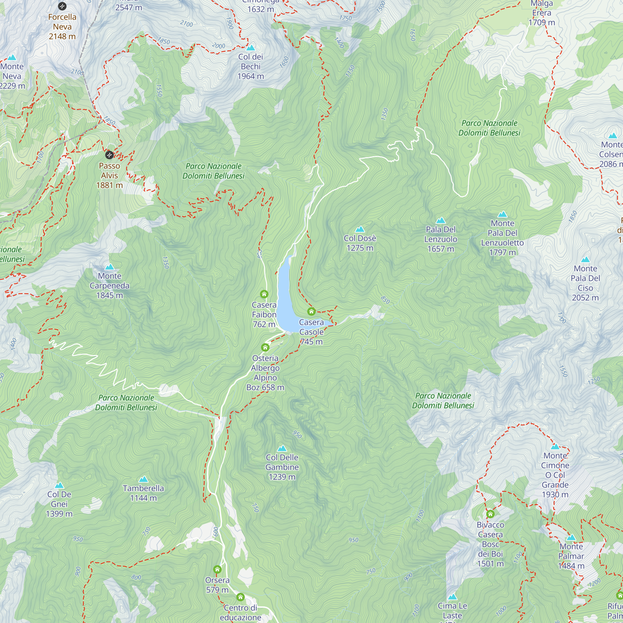 Casera Casole map