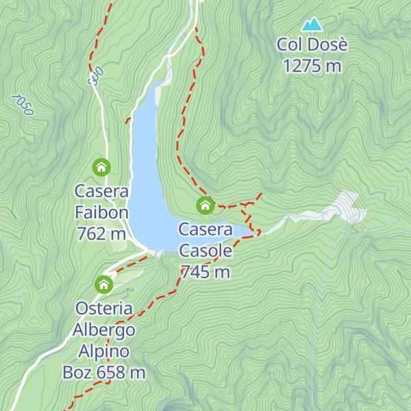 Map of Casera Casole