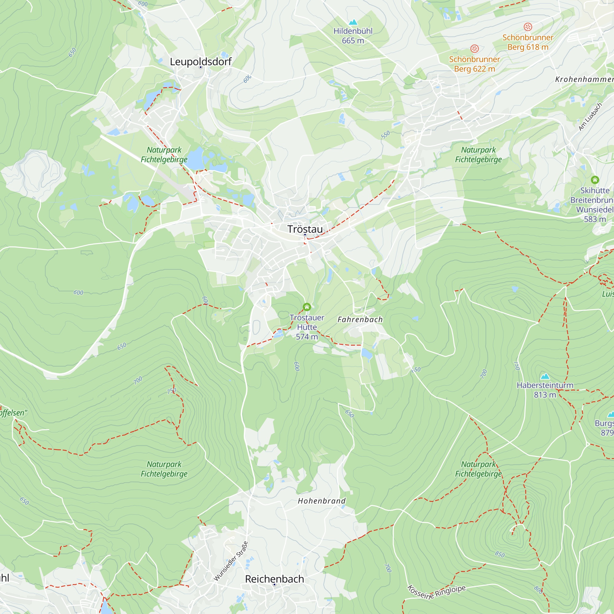 Tröstauer Hütte map