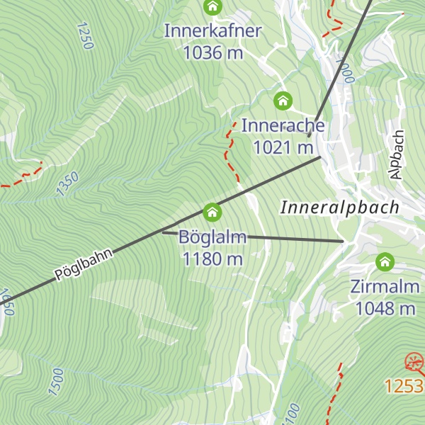 Map of Böglalm