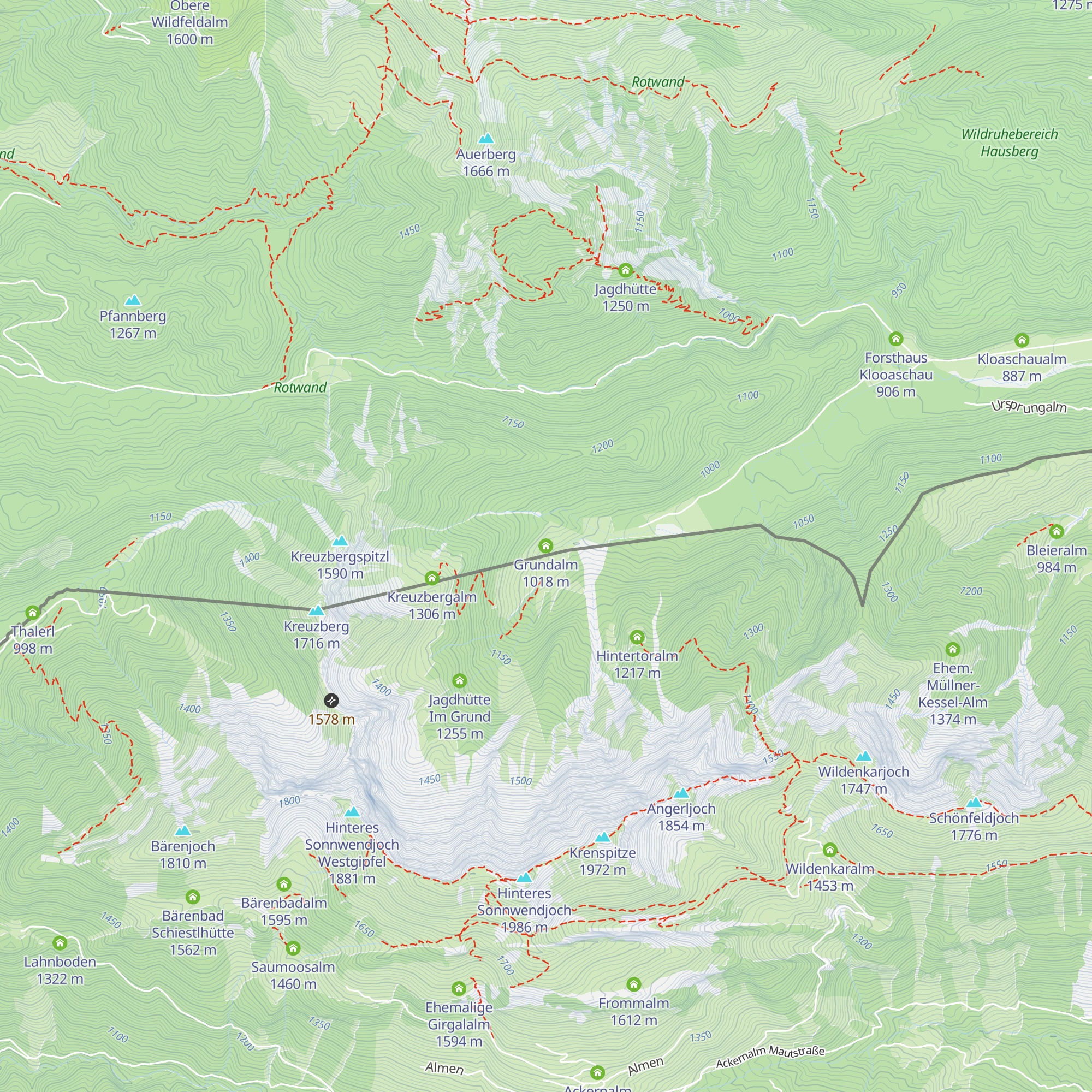 Grundalm map