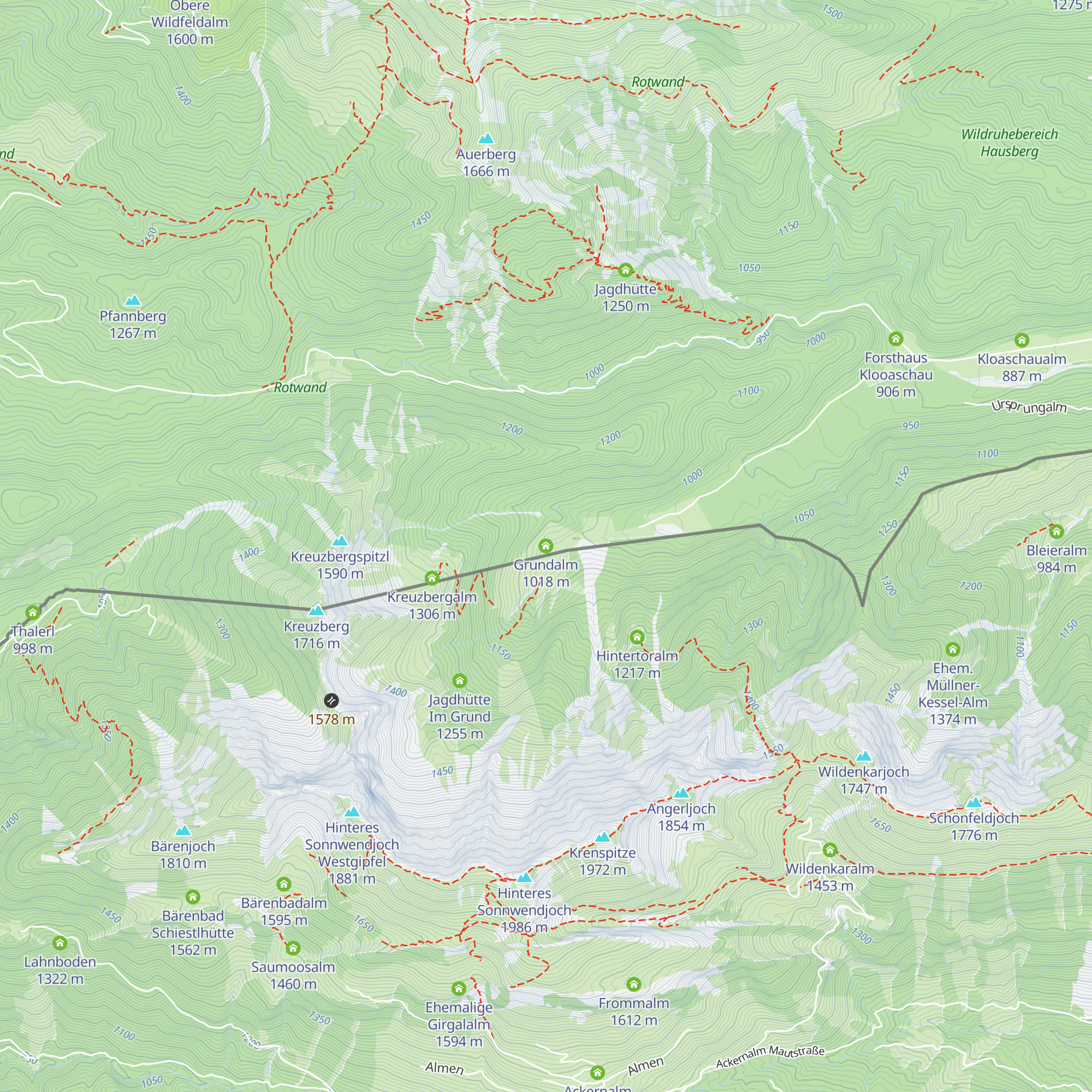 Grundalm map