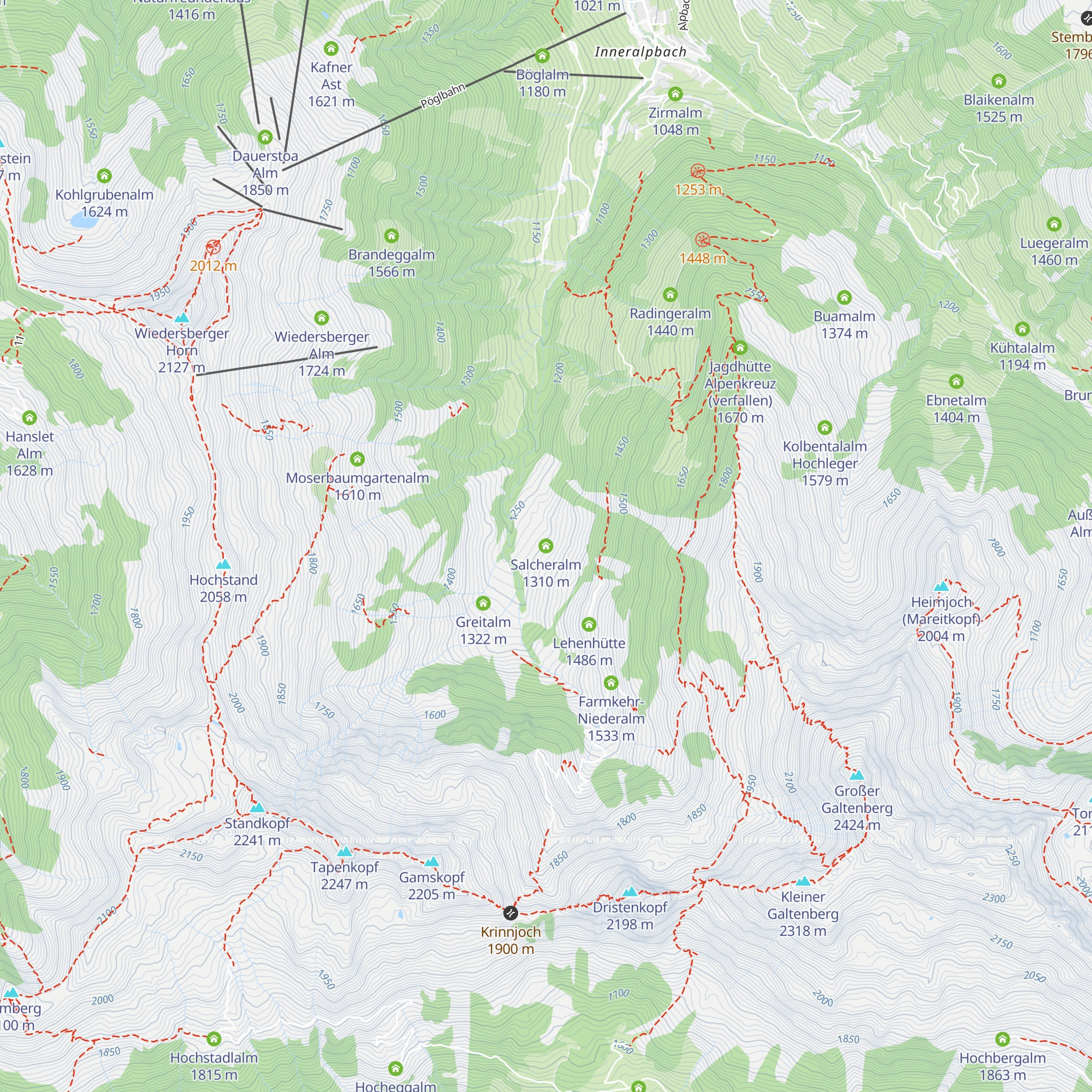 Salcheralm map