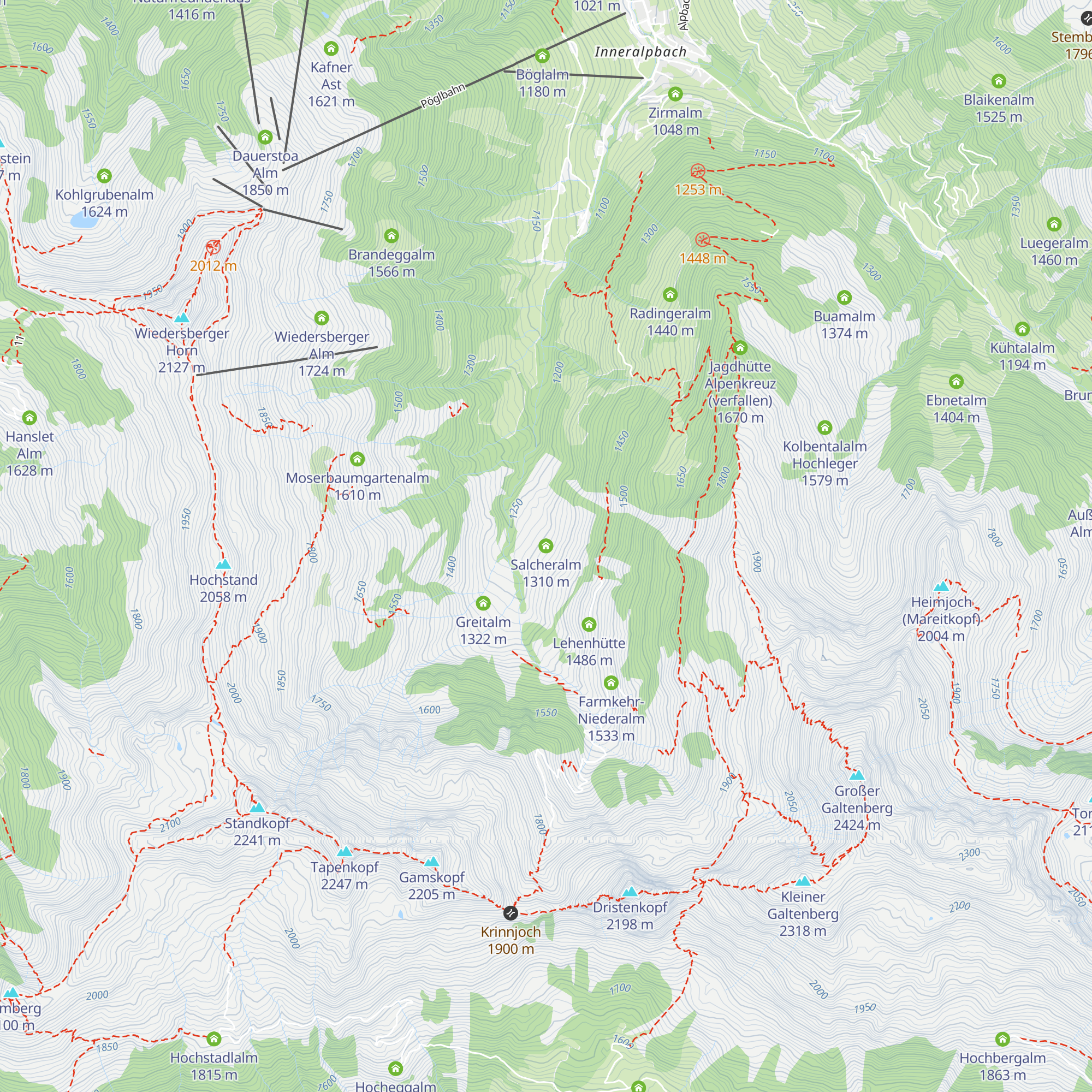Salcheralm map