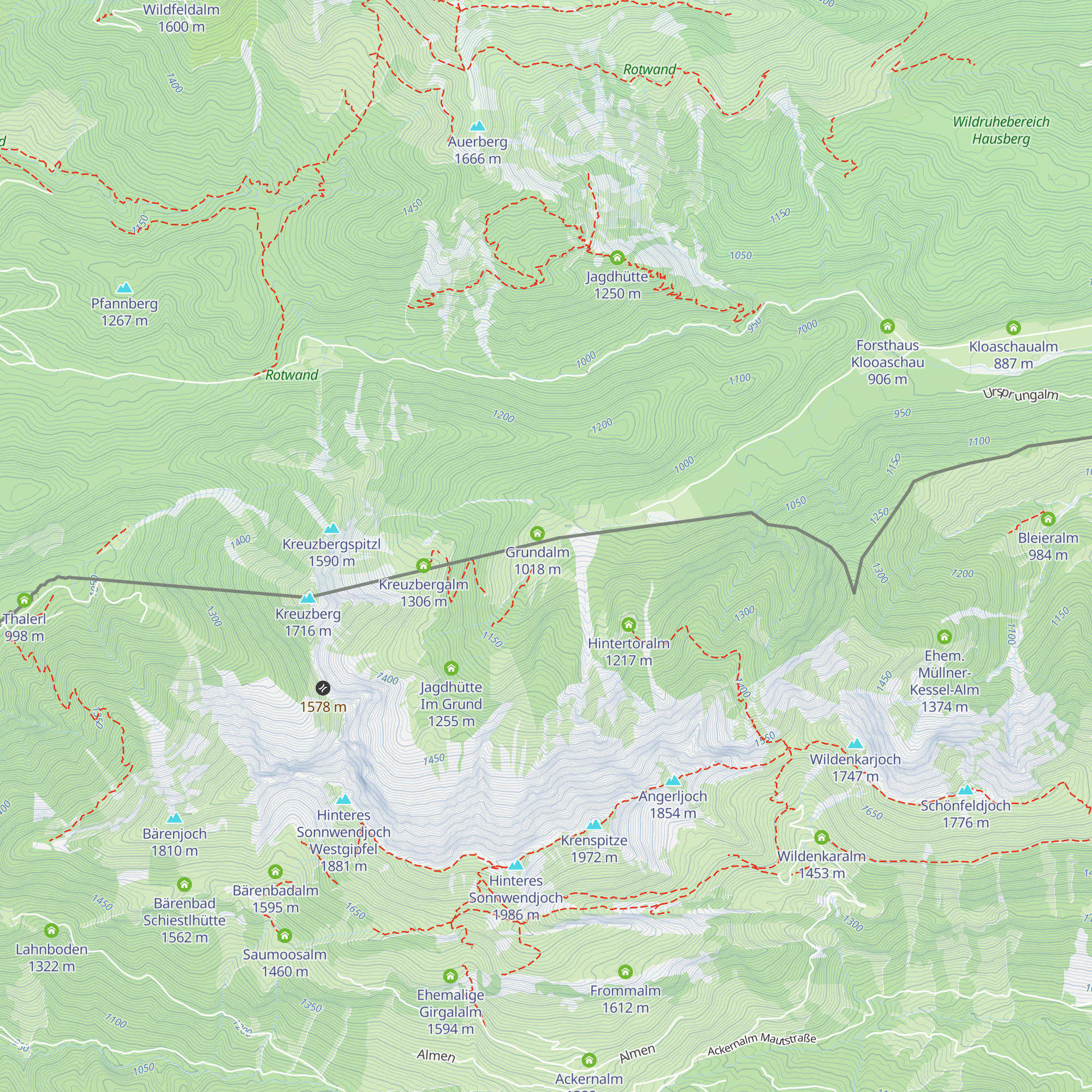 Grundalm map