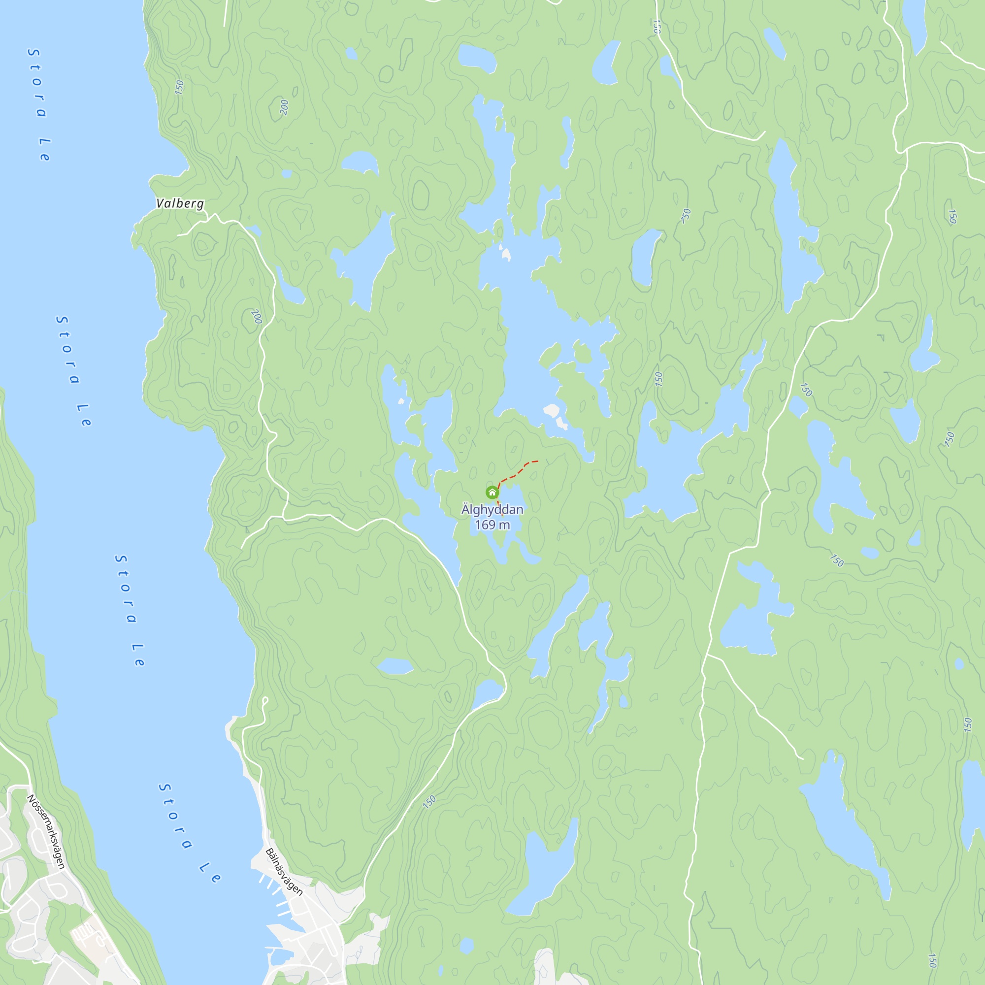 Älghyddan map
