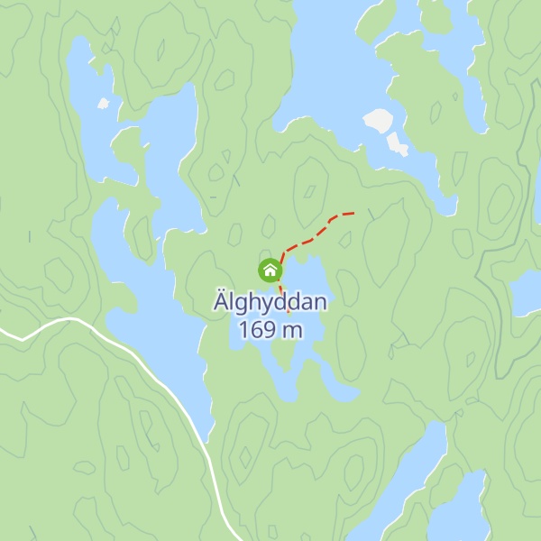 Map of Älghyddan