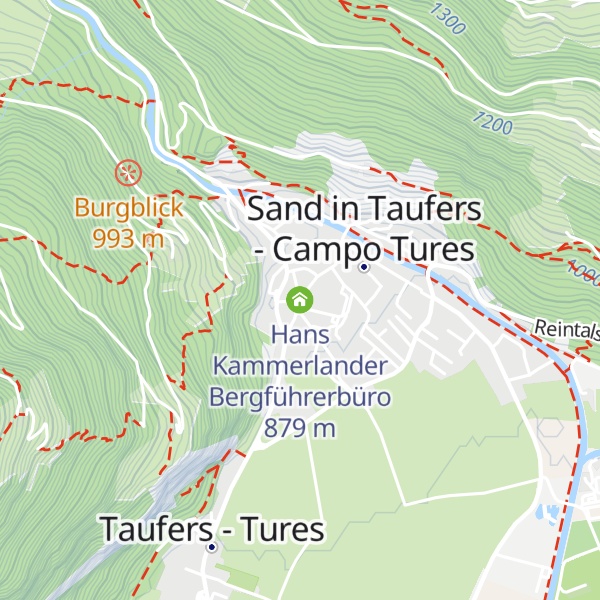 Map of Hans Kammerlander Bergführerbüro