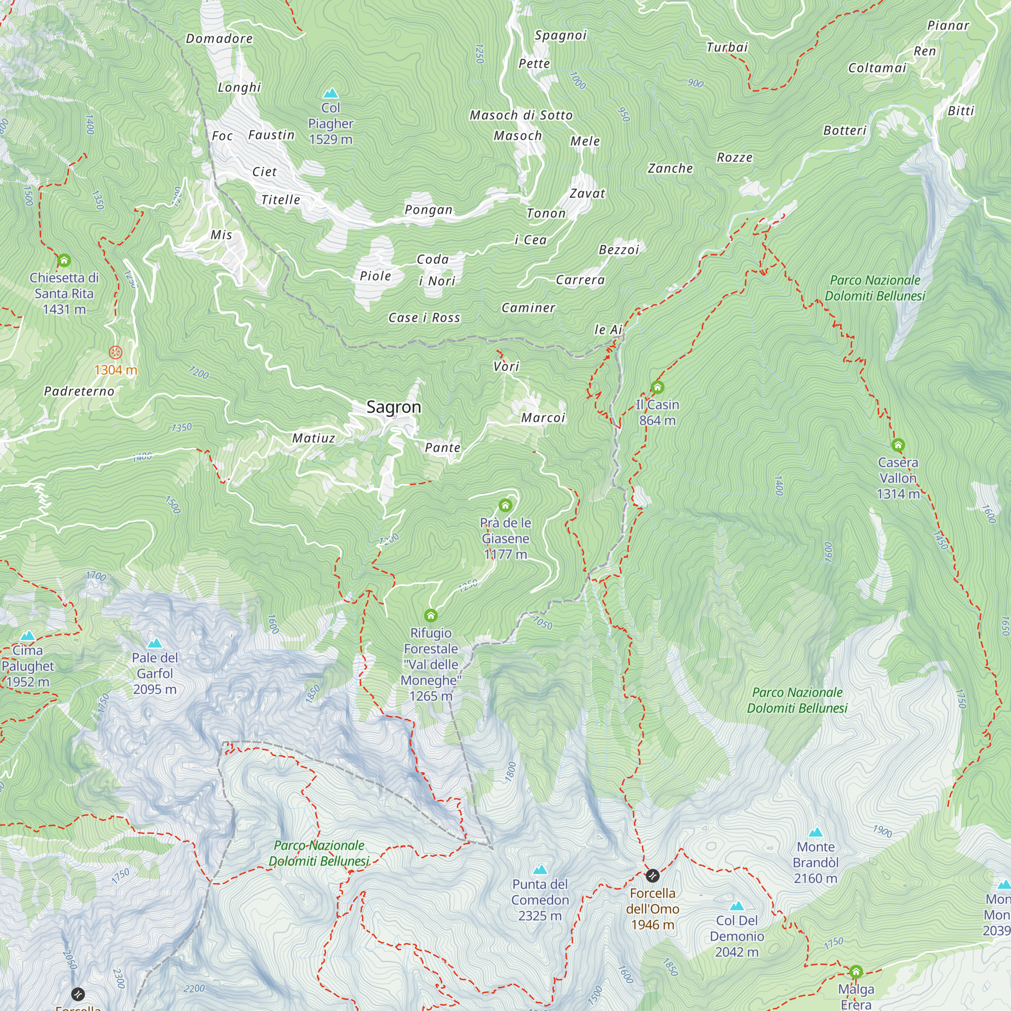 Prà de le Giasene map
