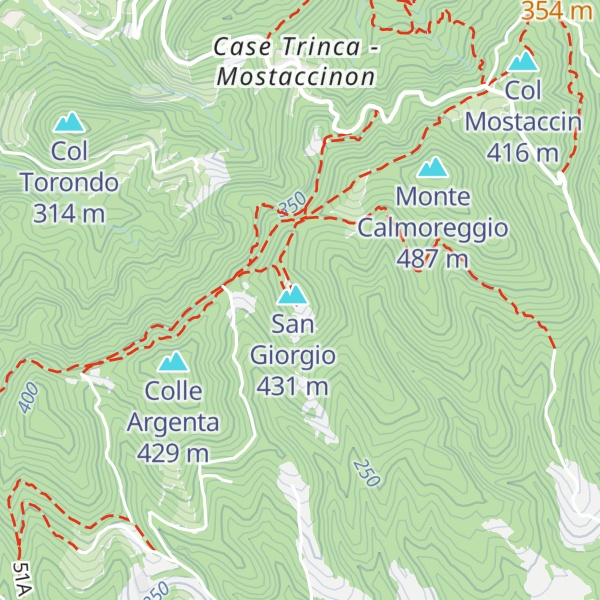 Map of oratorio di San Giorgio