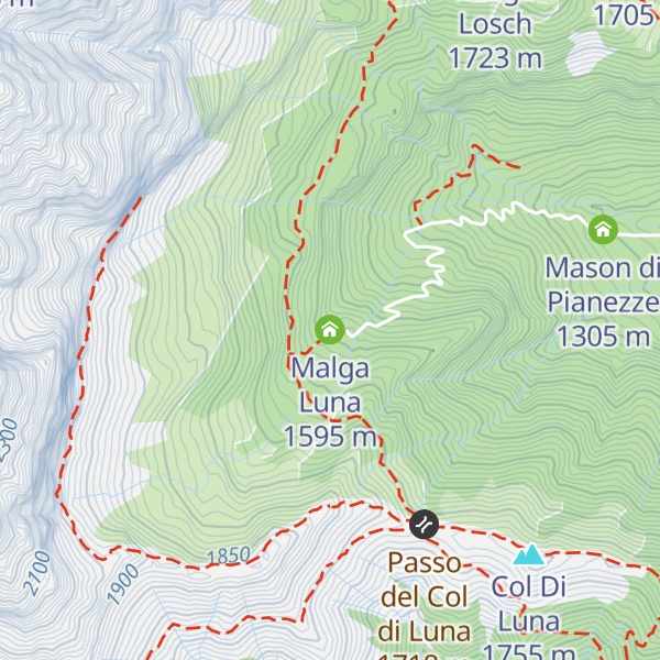 Map of Malga Luna