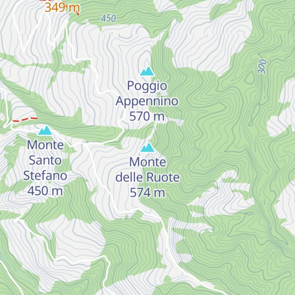 Map of Monte delle Ruote