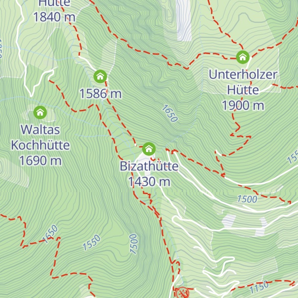Map of Bizathütte