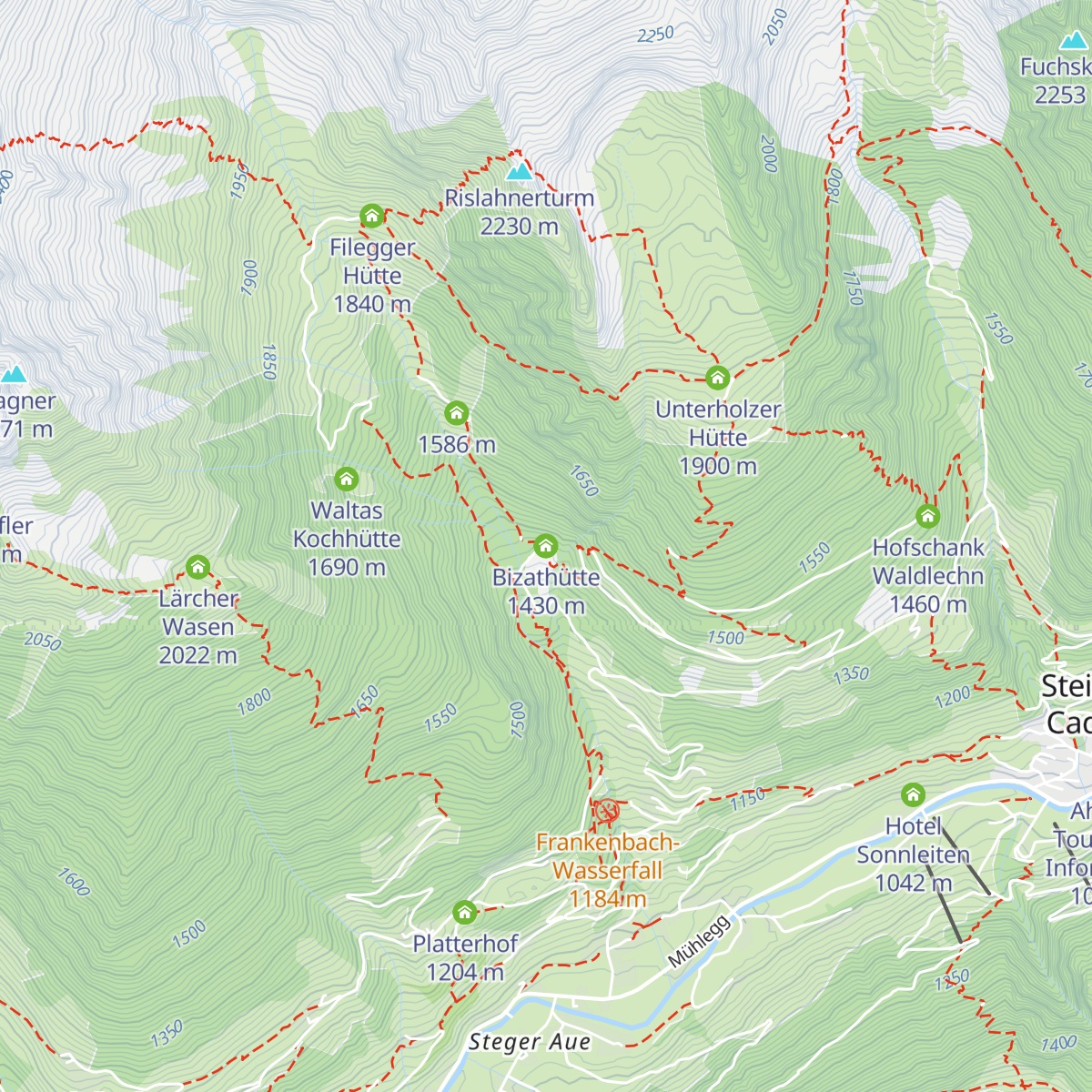 Bizathütte map