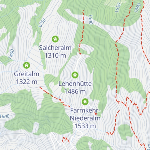 Map of Lehenhütte