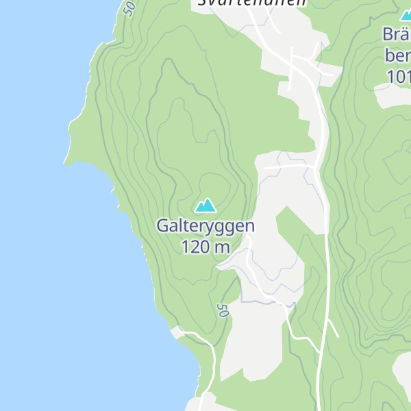 Map of Galteryggen